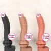 Dildos de brinquedo sexual silicone usando masturbador lésbico ânus irregulares falsos