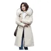 Trench-coats pour femmes Fashion 2023Winter Coat Women Style To Overcome Female Plush Liner Amovible Mi-Longueur Avec Un Et Deux Porter