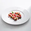 Tallrikar vit personlighet kreativ keramik tallrik middag matt
