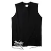 Men's Tank Tops Dark Department Of Decadence Hip-hop High Street Stacked Fashion Jacket Bottom Skirt Holes With Sleeveless Vest Man