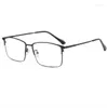 Sunglasses Frames Widened Big Face Fat Eyeglass Frame For Business Men B Titanium Alloy Anti Blue Light Glasses Myopia