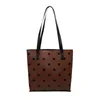 Abendtaschen Polka Dot PU Leder Einfach Einkaufen für Frauen 2023 Koreanische Mode Schulter Damen Reisehandtaschen Geldbörsen