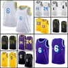 Lebron Jersey 2023 كرة السلة قمصان الرجال الأصفر 22 23 مدينة سوداء Mamba Edition Edition Edition 8 24