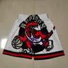 Shorts heren Throwback Basketball Shorts zakbasketbal Jersey 15 Vince Carter Tracy 1 McGrady Paars