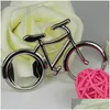 Openers Cute Fashionable Bike Bicycle Metal Beer Bottle Opener Keychain Key Rings For Lover Biker Creative Gift Cycling Dh0248 Drop Dh4Gz