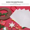 Geschenkomschakeling 1 Set Chocolate Christmas Cake Making Supplies Clear Treat Bags Candy Packing voor verpakking