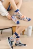 Women Socks Lolita JK Thin Female Silk Girls Transparent Crystal Glass Cartoon Trend Harajuku