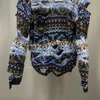 Мужские свитера высокого класса бренд -бренд оригинальный отверстие нерегулярный дизайн
