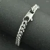 Link Bracelets INS Style Personalized Hip Hop Titanium Steel Bracelet Vintage Artistic Hipster Miami Arc Chain