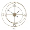 Relógios de parede Wild Lron Clock Decoration Office Large Montado Mudo relógio European Modern Design Hanging Watches