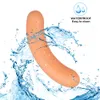 Giocattoli anali Dildo morbido Forma di salsiccia Plug anale Masturbazione femminile / maschile Giocattoli del sesso per le donne Doppio dildo anale Prodotto del sesso per adulti 230105