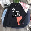 Męskie bluzy z kapturem cosgogo anime jujutsu kaisen gajo satoru drukowana moda pullover harajuku hoajuku swetershirt unisex