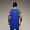 Débardeurs pour hommes Muscleguys Bodybuilding Vêtements Fitness Mens Extend Cut Off Vest Droped Emmanchures Gym Workout Chemises sans manches