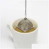 TEA Infusers Pyramid Infuser Portable Stainless Steel Sile Loose Teapot Leaf Filter Teaware Tool Accessories VT1772 Drop Deliver DH3UV