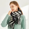 Schals 2023 europäischer und amerikanischer ethnischer Mode -Mode -Zebra -Muster Schal Pashmina Schal verdickt warm für Frauen