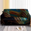 Chair Covers Marbling Sofa Cover For Living Room L Shape Sectional Slipcovers Corner Armchair Couch 1/2/3/4 Seater