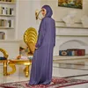 Ubranie etniczne Eid muzułmańska sukienka Maxi Długa Khimar Turkish Islamska Szata Hijab Abaya strój solidny jilbab szaty Dubai arabskie ubrania