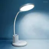 Tafellampen AT14 LED-bureaulamp voor onderzoekscontrole vouwen 360 graden flexibele slang eye-caring slaapkamer slaapkamer slaapkamer slaapkamer