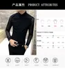 Men's Casual Shirts Arrival Autumn Mens Lace Shirt Party Prom See Throught Men Chemise Homme Social Club M-3XL Black White