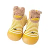 Sneakers baby sockskor anti slip våren hösten tecknad djur andas flicka pojke mjuk tpe ensam casual 230106