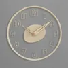 Wall Clocks Simple fashion wall clock solid wood glass transparent household hanging light luxury Nordic creative decoration 230105