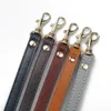 Bag Parts Accessories Plain Weave 120cm Shoulder strap DIY Handle PU Leather Strap Belts Buckle Long 230106