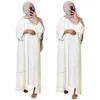 Ethnische Kleidung Türkische Offene Strickjacke Kleid Für Frauen Islamische Abaya Dubai Muslimischen Kleider Front Verkauf Kaftan Marocain Lsm331