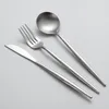 Dinnerware Sets Portable Luxury Set Stainless Steel Gold Fork Spoon Knife Kitchen Vaisselle Kichen Items BC50CJ