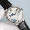 Horlogekast met diamant heren automatische mechanische horloges saffier 42 mm klassieke zakelijke polshorloges Montre de Luxe