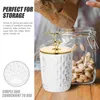 Garrafas de armazenamento Jar TeaCanister Candy Christmasjar Kitchen Recipling Lasists pode lâmpada de férias Chrisrmas Holida