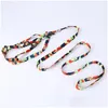 Colliers de chien Laisses Animaux en gros Fournitures Accessoires Impression Nylon Réglable Laisse pour animaux de compagnie Chiot Chat Collier Corde Cravate Collier Dhrsx