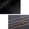Chains Real 925 Sterling Silver Necklace Fine Jewelry Gold Color Adjustable Easy Match Chain For Women High Quality 2023
