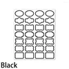 Wall Stickers 1 Sheet Waterproof Transparent Label Markable Tags For Home Jars Sauce Bottles Storage Bins Marker