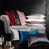 Pillow Case Natural Mulberry Silk Pillowcase High Quality Cover Elegant Real For Bedroom Solid Color Throw Pillows