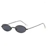 Солнцезащитные очки 1pc Unisex Vintage небольшая рама овальная UV400 дизайн моды солнечные очки летние оттенки очки
