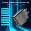 5 ports USB chargeur de voyage adaptateur secteur mural QC3.0 Charge rapide 5V 3.0A US EU Plug Home Dock chargeurs de charge pour Huawei Samsung Galaxy Note LG Tablet