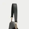 Bag Parts Accessories 100% Genuine Leather Strap Handbags Handles For Handbag Short Purse Golden Buckle Replacement Belt Band 230106