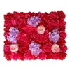 Decorative Flowers 12pcs/lot Artificial Silk Hydrangea Rose 3D Flower Wall Wedding Backdrop Decoration Stage 40 60cm