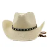 Berets Men's Western Cowboy Cap Cowgirl Accessories Winter Elegant Women's Hats Luxury Straw Hat Jazz Country Panama