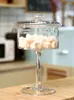 Opslagflessen Europees Glass Candy Jar Dust-Proof Stand Dessert Jars Tea Caddy Boxes Home Wedding Decoratie