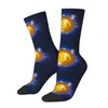 Men's Socks Krypto Currency Mens Crew Unisex Kawaii 3D Printing Btc Blockchain Geek Dress