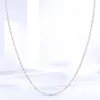 Chains Real 925 Sterling Silver Necklace Fine Jewelry Gold Color Adjustable Easy Match Chain For Women High Quality 2023