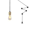 Lampes murales Appliques linéaires DIY Art Lumière moderne E27 Lampe à fil suspendue Luminaire Salon Chambre avec prise