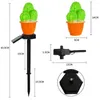 Outdoor LED Solar Ground Light IP44 Waterproof Pineapple Cactus Garden Landscape Lights Lawn Lamp For Park/Pathway