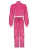 Spodnie damskie S Weekeep Kawaii Pink Cargo Y2K Śliczne aksamitne jesień zima niska dresowe paty do workowate kieszonkowe kobiety jogging 230105