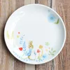 Plates 6 Inch Easter Flat Plate Ceramic Tableware Dinner Snack Cake Kitchen Fruit