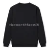 Designer-Luxus-Herren-Sweatshirt mit langen Ärmeln, schlichtes, ausgehöhltes Sweatshirt mit Buchstabendruck, modisches Marken-Pullover mit Rundhalsausschnitt, Weiß und Schwarz