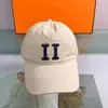Diseñador informal de moda Alphabet Baseball Cap Women's Hat Bordery Men Bordery Sol Diseño de sombrero cuadrado Bordado de bordado lavado