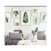 Paintings Green Plant Digital Painting Modern Decorated Picture Framed Fashion Art Painted El Sofa Wall Decoration D Dbc Dh14961 Dro Dhu1G