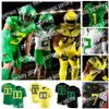 Vêtements de football universitaire américain Thr NCAA College Oregon Ducks Justin Herbert CJ Verdell Kayvon Thibodeaux Tyler Shough DJ Johnson Maillots de football personnalisés Vert Whit